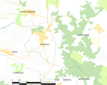 Map commune FR insee code 33114